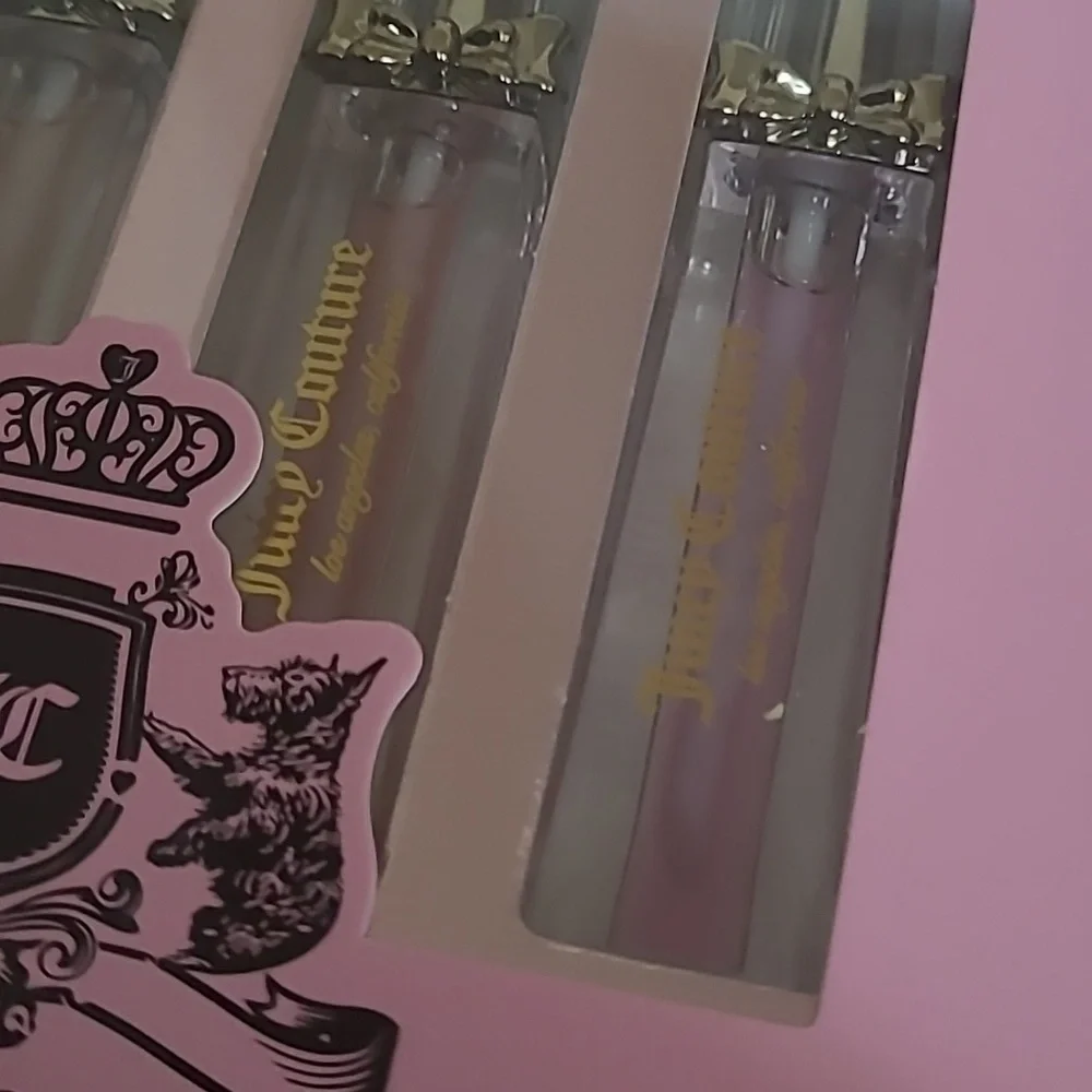 Juicy Couture Lip Oil Collection - Clear and Light Purple